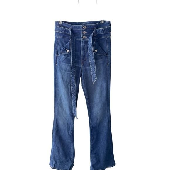 Veronica beard Giselle High Rise Skinny Flare In Blue sz 28/6 - Picture 3 of 9